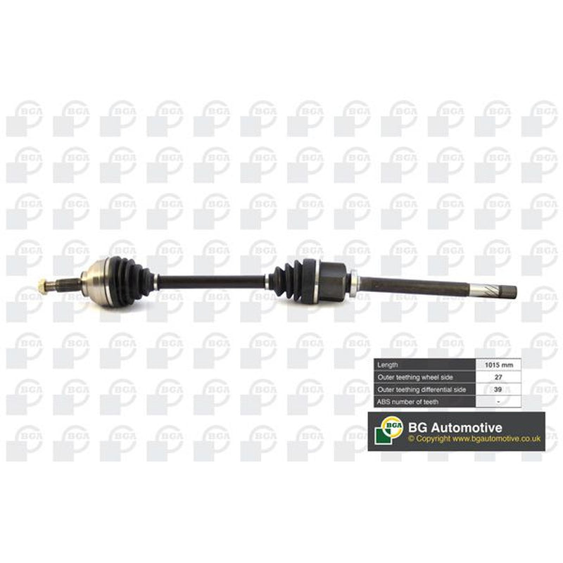 BGA CV Drive Shaft Driveshaft Front Right fits Nissan Primastar 2006 on 2.0