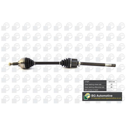 BGA CV Drive Shaft Driveshaft Front Right fits Nissan Primastar 2006 on 2.0