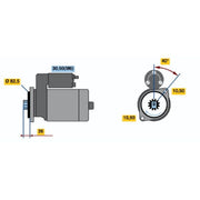 Bosch Starter Motor 12V 2.3kW 9 Teeth