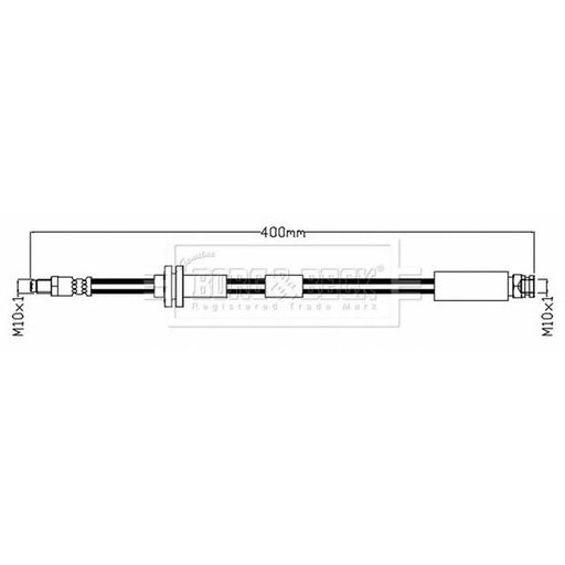 Borg & Beck Brake Hydraulic Hose Line Front Right BBH8767
