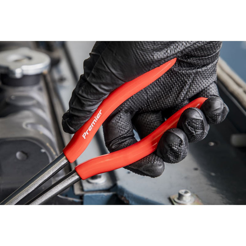 Sealey Needle Nose Pliers 45 Double Joint Long Reach 335mm AK8592 Sealey - Dynamic Drive