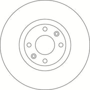 Abtex 2 x Vented Front Brake Discs BD1464V-x2