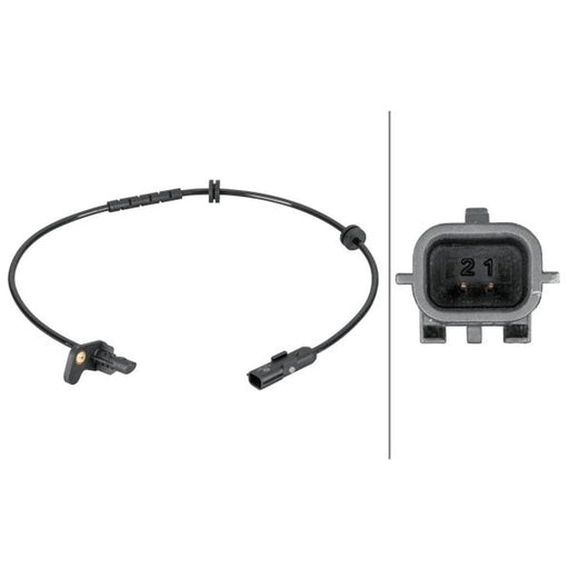 Hella ABS Wheel Speed Sensor Rear Right fits Renault Captur I 2013-2019