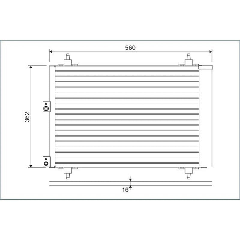Valeo Air Conditioning Condenser 814080