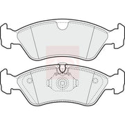 Apec Front Brake Pad Set fits Opel Astra F 1991-1998 1.6 1.7 2.0
