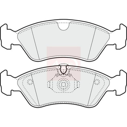 Apec Front Brake Pad Set fits Opel Astra F 1991-1998 1.6 1.7 2.0