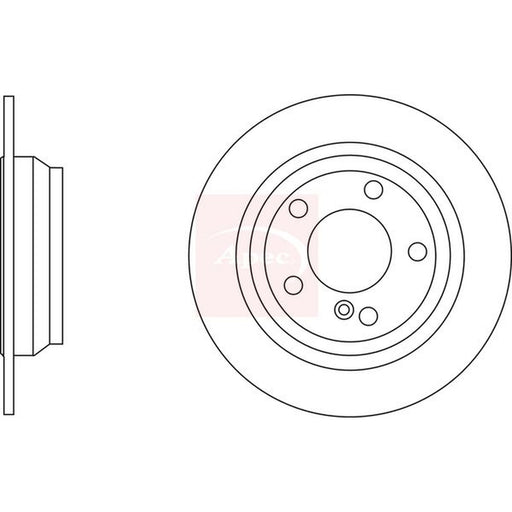 Apec Brake Discs fits Mercedes-Benz Sl 2003-2012 230.454 230.456 230.458 230.467