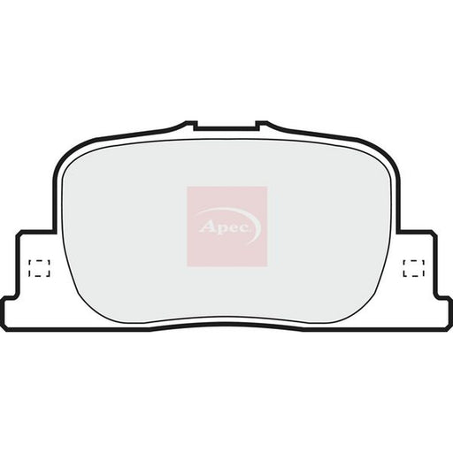 Apec Rear Brake Pad Set fits Toyota Opa 2000-2005 1.8 2.0