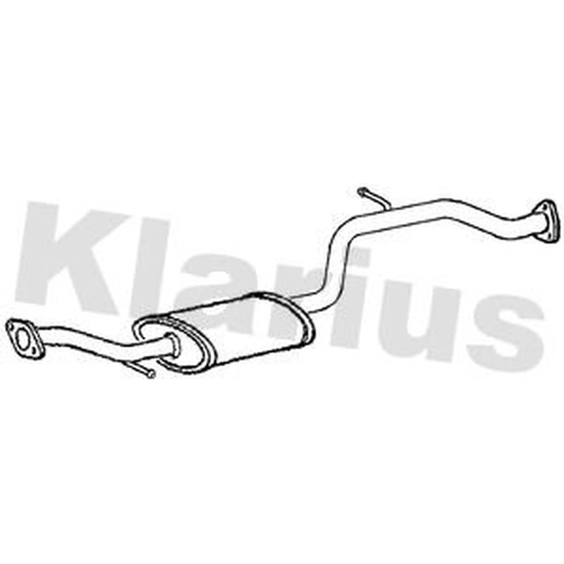 Klarius Box With Centre Pipe Centre fits Mitsubishi Space Star 1998-2004 1.6 1.8