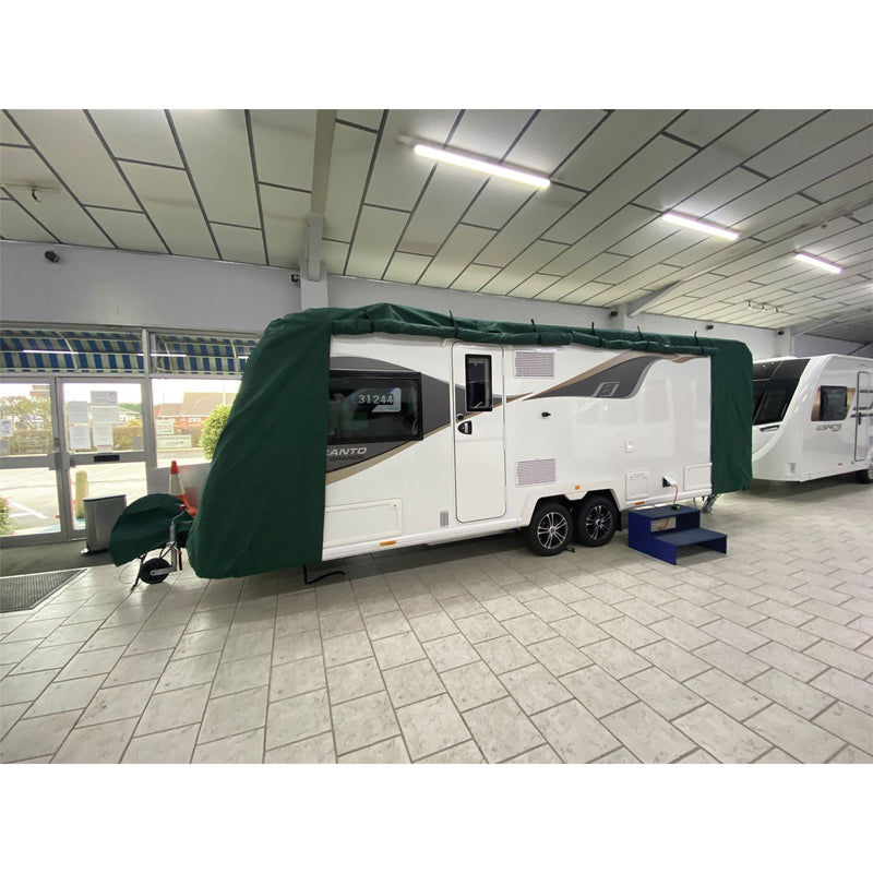 Caravan cover max (medium , 420 - 510 cm) green 4343G8 Quest - Dynamic Drive