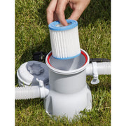 Dellonda Steel Frame Round Swimming Pool & Filter Pump 12ft - Blue DL20 Dellonda - Dynamic Drive