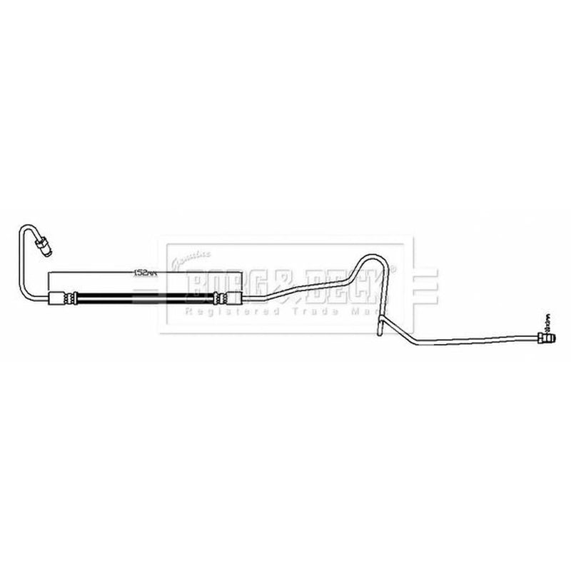 Borg & Beck Brake Hydraulic Hose Line outer BBH8171