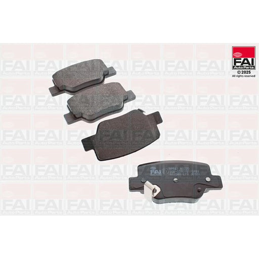 FAI Rear Brake Solid Discs & Pads fits Toyota Verso 2009-2018 1.6 1.8 2.0 2.2