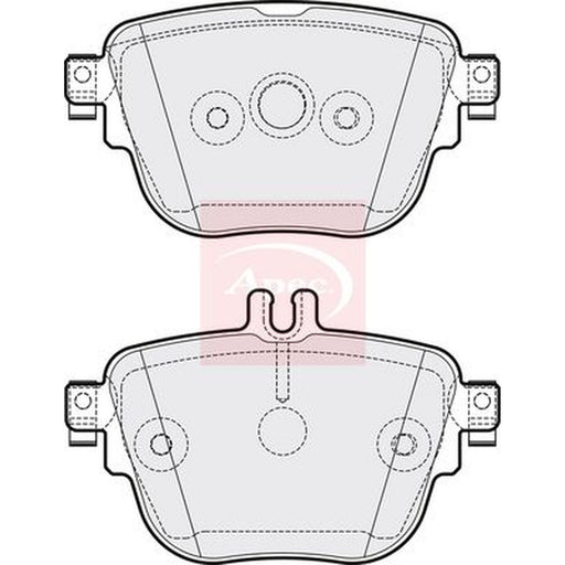 Apec Rear Brake Pad Set fits Mercedes-Benz Cls 2017-2018