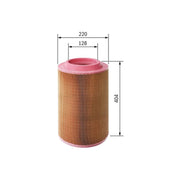 Bosch Engine Air Filter fits Deutz-Fahr Agrotron 1997-2001