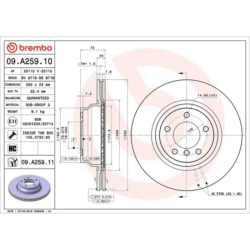 Brembo Front & Rear Brake Discs & Pads fits BMW 3 2004-2013