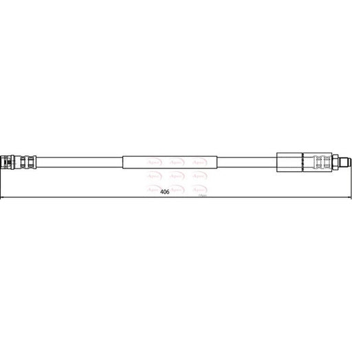 Apec Brake Hydraulic Hose Line Front fits Mercedes-Benz Cls 2004-2010