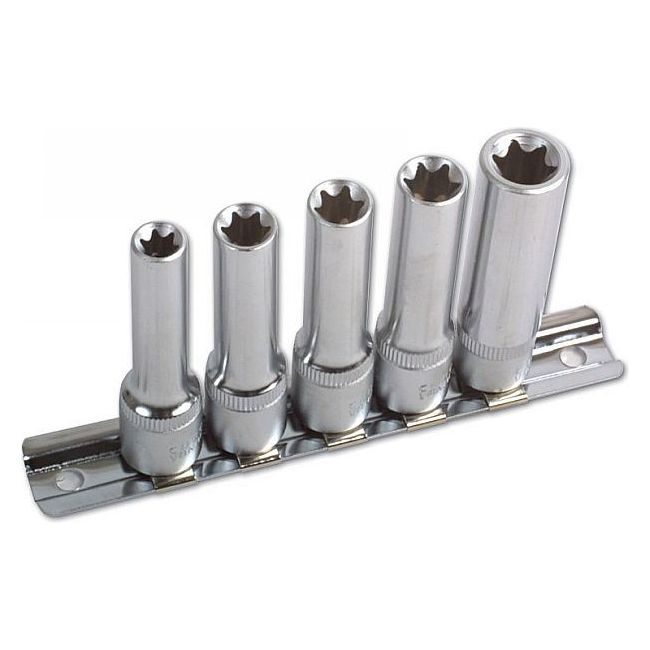 Laser Deep Star Socket Set 3/8"D 5pc 3393 Laser - Dynamic Drive