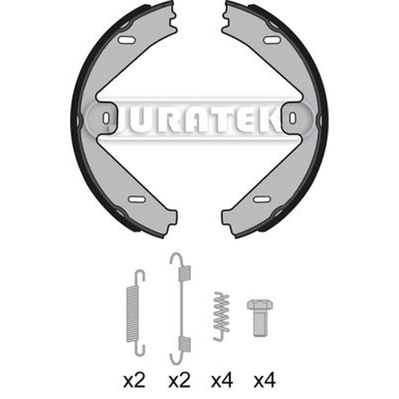 Juratek Brake Shoe Set Axle Kit Rear fits Mercedes-Benz C-Class 2011-2012