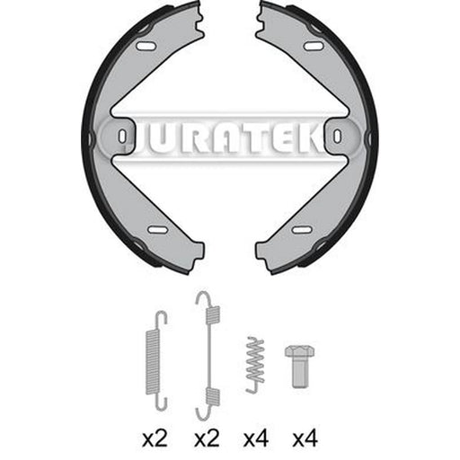 Juratek Brake Shoe Set Axle Kit Rear fits Mercedes-Benz C-Class 2011-2012
