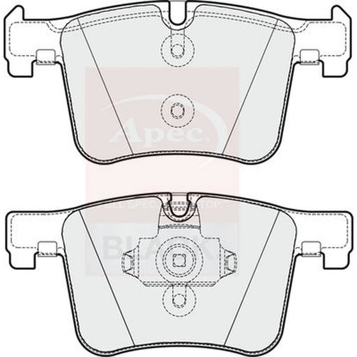 Apec Black Front Brake Pad Set fits BMW 1 Sports Hatch 2011-2019