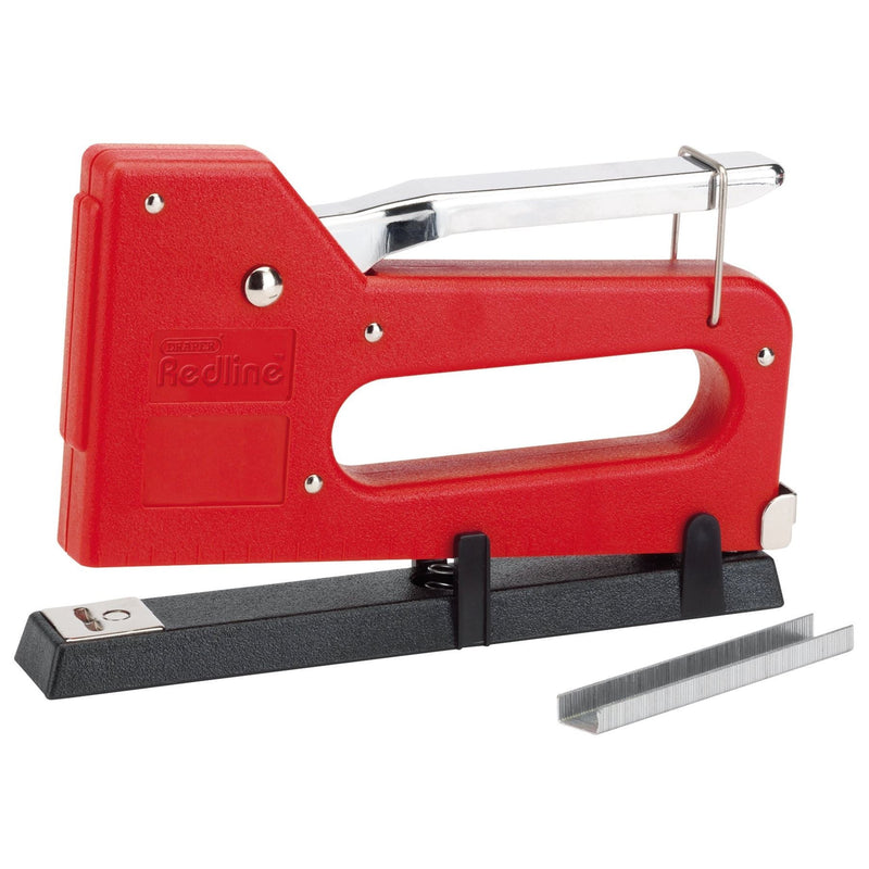 Draper Redline Staple Gun/Tacker, 100 x Staples 67673 Draper - Dynamic Drive