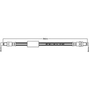 Juratek Brake Hydraulic Hose Line Rear JBH1092