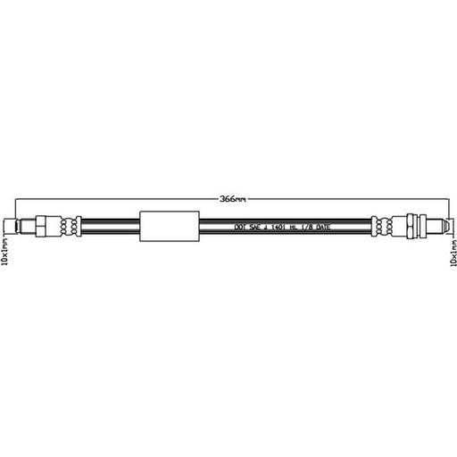 Juratek Brake Hydraulic Hose Line Rear JBH1092