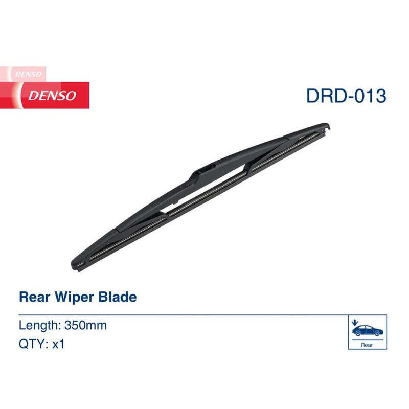 Denso Front & Rear Wiper Blade Set fits Renault Twingo III 2014-2024 0.9 1.0