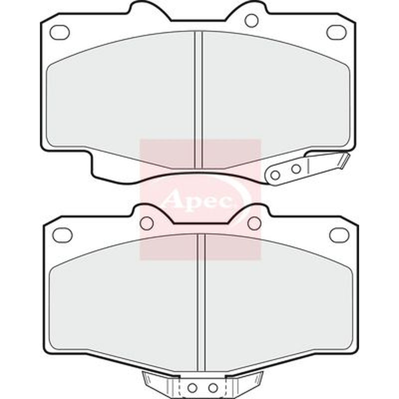 Apec Front & Rear Brake Discs & Pads fits Toyota Land Cruiser Colorado 1996-2002