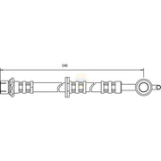 NAPA Brake Hydraulic Hose Line Front Right NBH1116