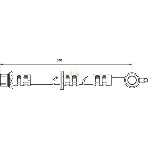 NAPA Brake Hydraulic Hose Line Front Right NBH1116