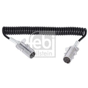Febi Coiled Cable 7 Connectors 24V PU (Polyurethane) 09701