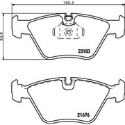 DON Front Brake Pad Set fits BMW 3 1999-2007