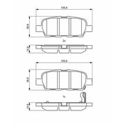 Bosch Front & Rear Pads fits Nissan Juke 2010-2019 1.6