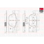 FAI Front & Rear Brake Discs & Pads fits Ford C-Max II 2010-2019 1.6