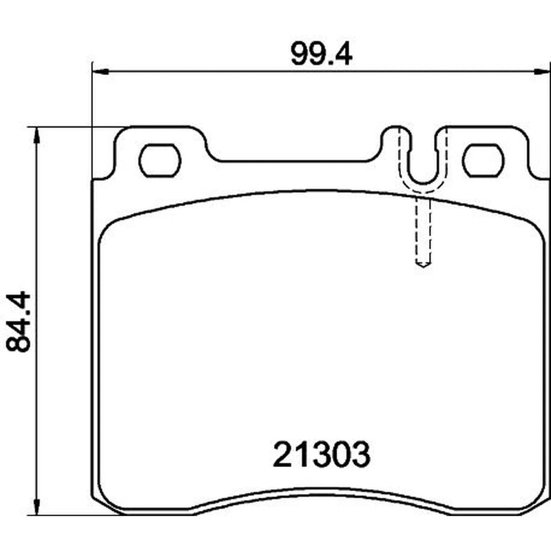 Mintex Front Brake Pad Set fits Mercedes-Benz S-Class 1991-1999