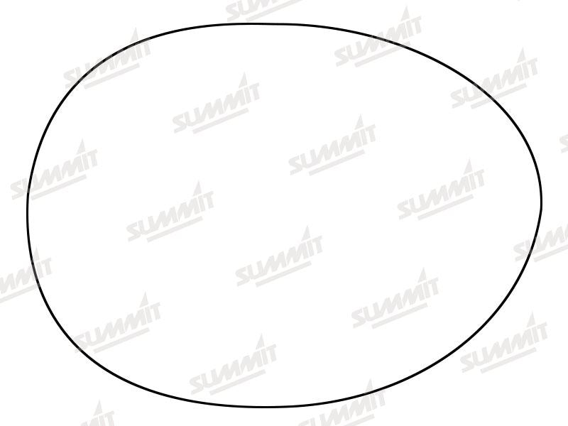 Summit Stick-On Standard Mirror Glass fits BMW Mini Cooper 14 on RHS Summit - Bars 4 Cars