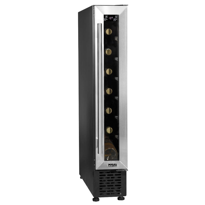 Baridi Extra-Slim 7 Bottle Wine Fridge & Cooler 15cm - Stainless Steel Baridi - Dynamic Drive