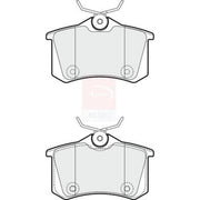 Apec Rear Brake Pad Set fits Citroën C4 Cactus 2019 on