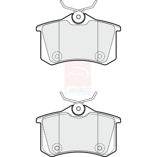 Apec Front & Rear Pads fits Citroën C4 I 2008-2011 1.6