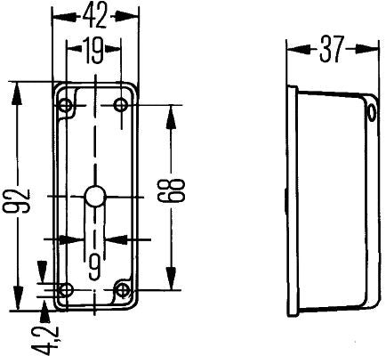 Hella 2XS 005 020-047 Clearance Light