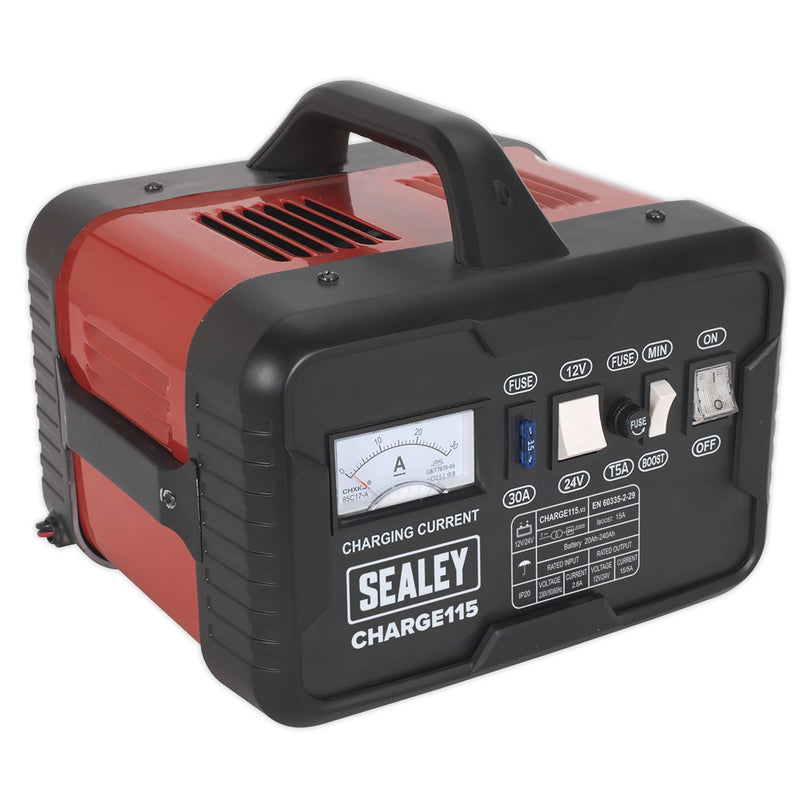 Sealey Battery Charger 19Amp 12V/24V 230V CHARGE115 Sealey - Dynamic Drive