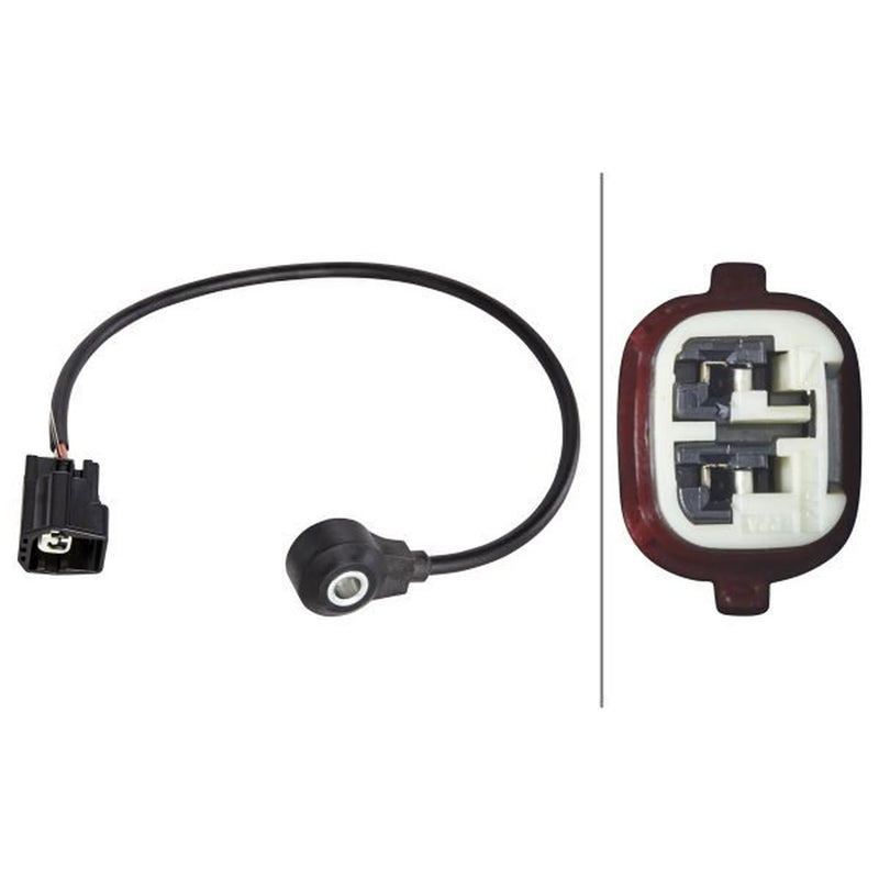 Hella Engine Knock Sensor Upper fits Ford B-Max 2012-2017 1.4 1.6