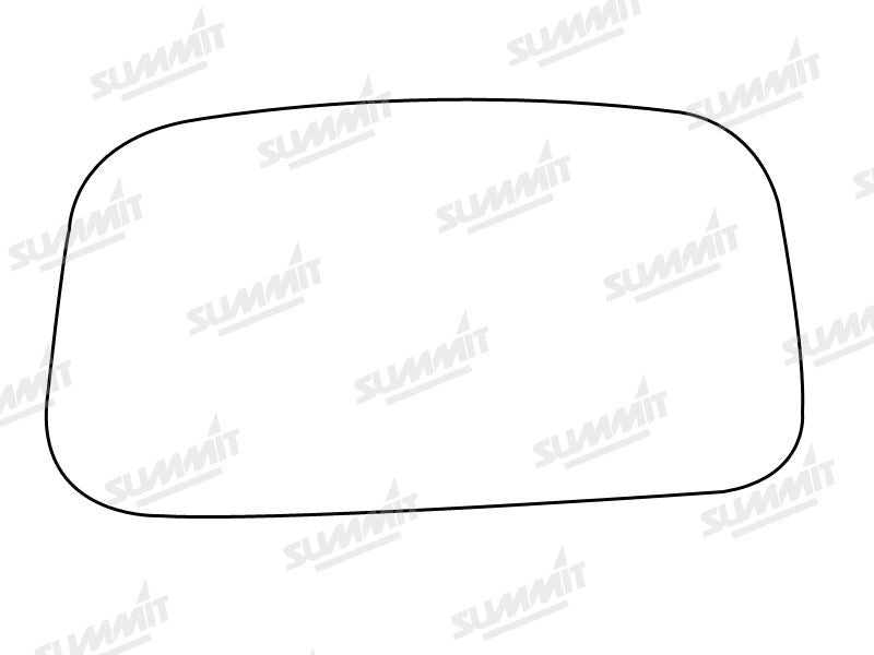 Summit Stick-On Standard Mirror Glass fits Toyota Camry 86 to 90 RHS Summit - Bars 4 Cars