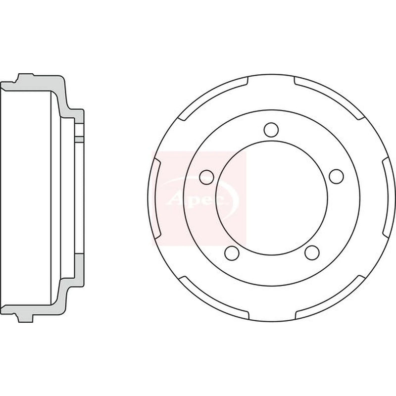 Apec Brake Drum Assembly Rear DRM9921