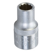 King Dick Socket 1/2" SD Metric 10mm HSM210 King Dick  - Dynamic Drive