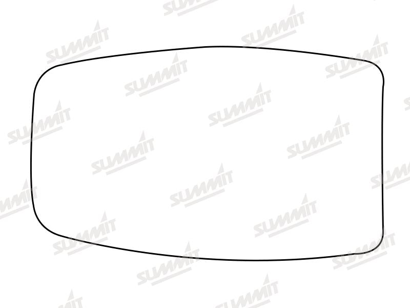 Summit Stick-On Standard Mirror Glass fits Alfa 33 LHS Summit - Bars 4 Cars