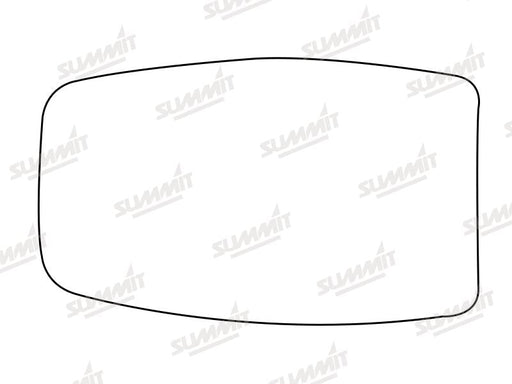 Summit Stick-On Standard Mirror Glass fits Alfa 33 LHS Summit - Bars 4 Cars