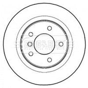 Borg & Beck Front Vented & Rear Vented Brake Discs & Pads fits BMW 1 2006-2011